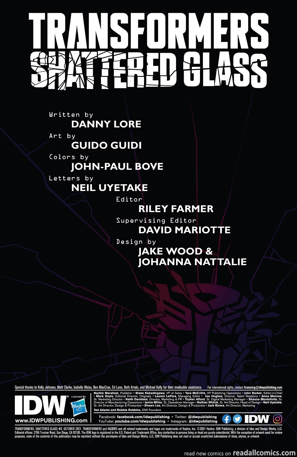 Transformers Shattered Glass II #3 (Cover A - Guidi)